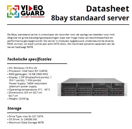 8bay standaard server