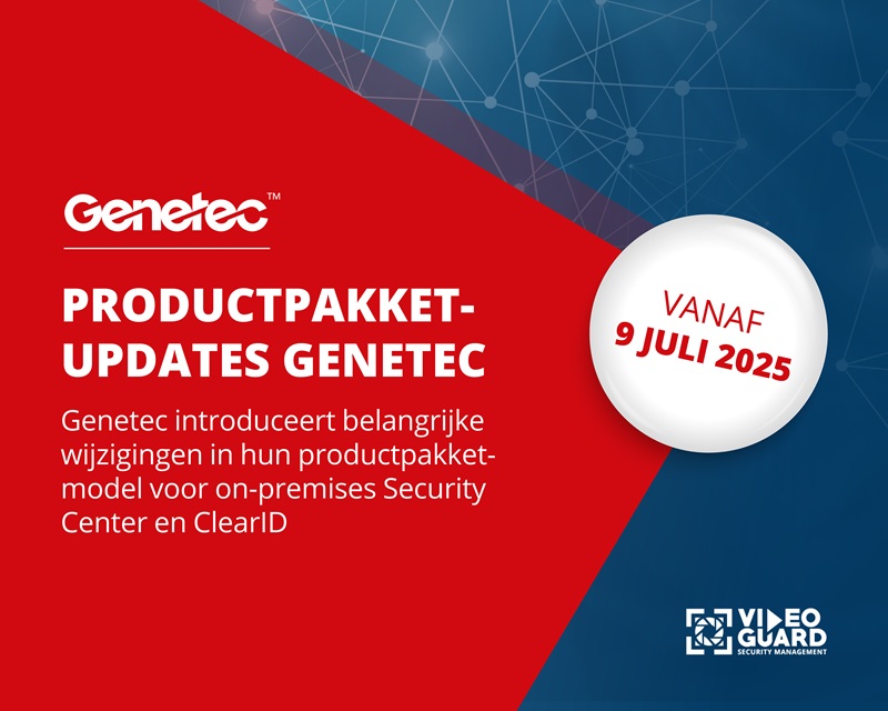 Productpakket-updates Genetec
